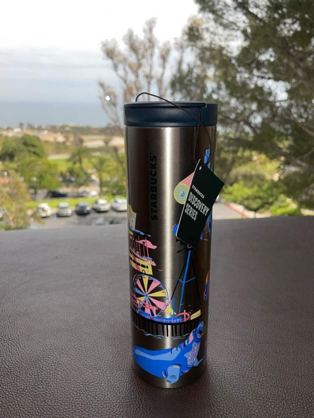Starbucks Metallic Ferris Wheel Tumbler - Navy, Pink, Blue, Yellow